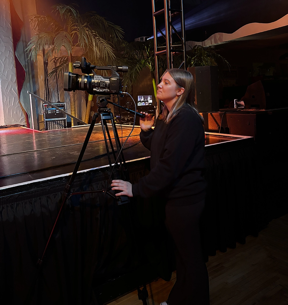 Rave_On_Surf_Sounds_Grace Intern Grace working the camera